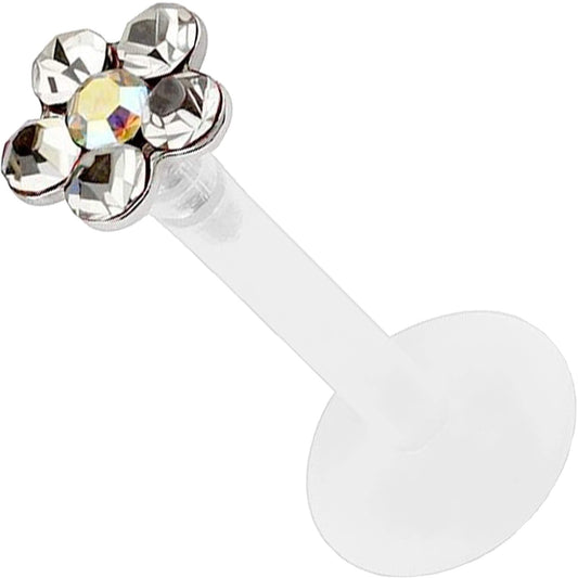 Labret Fleur Zircone