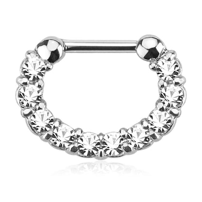 Septum Piercing Zirconia Clicker