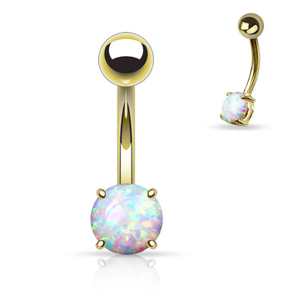 Bauchnabelpiercing Opal Krappenfassung