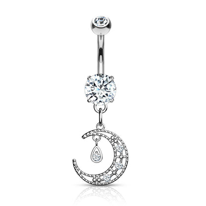 Bauchnabelpiercing Mond beweglich Zirkonia