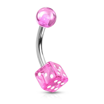 Belly Button Piercing Acrylic Dice