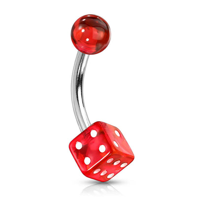 Belly Button Piercing Acrylic Dice