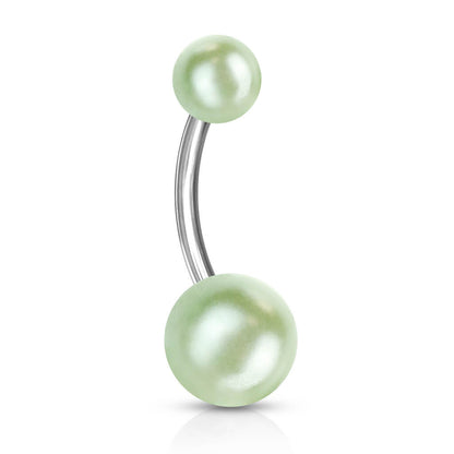 Belly Button Piercing Acrylic Pearlish Look Ball