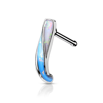 Nose Crawler Twist Opal Silver