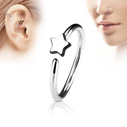 Anello Piercing Stella Pieghevole