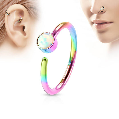 Ring Opal Round Bendable