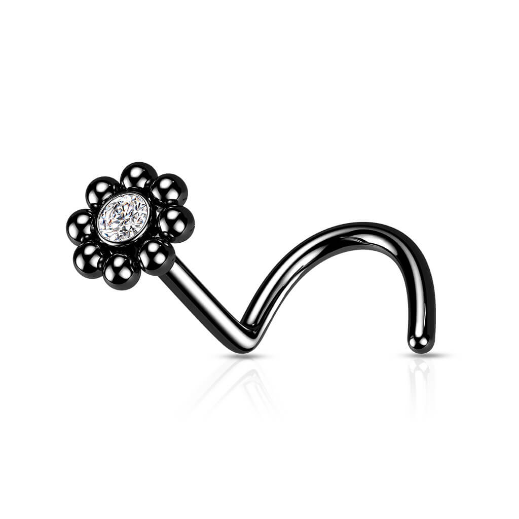 Nariz Screw Circonita Flor