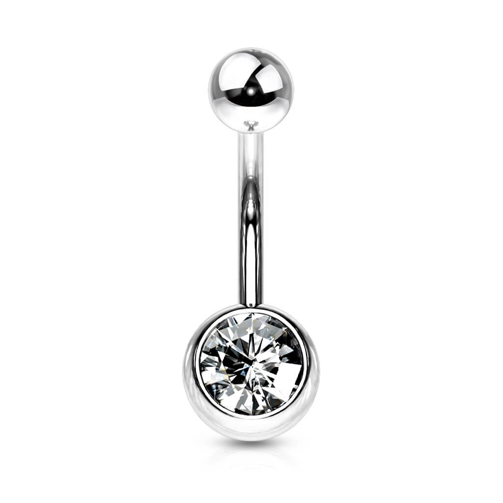 Belly Button Piercing Zirconia Ball