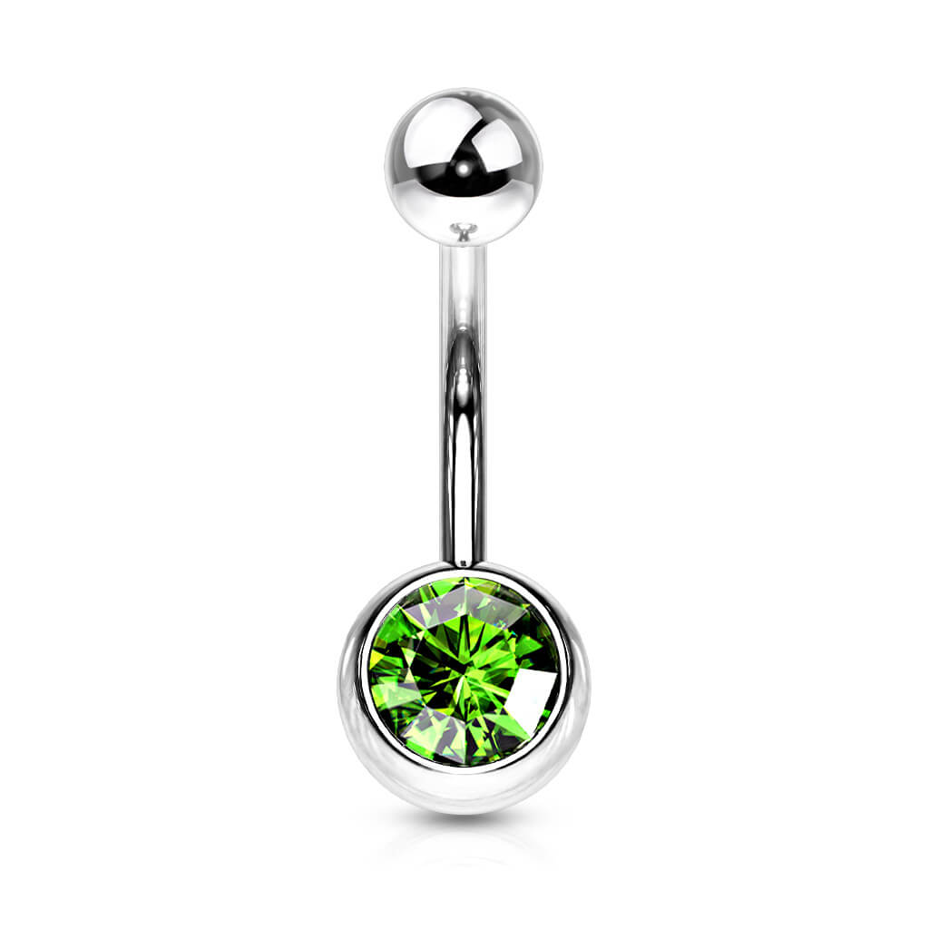 Belly Button Piercing Zirconia Ball