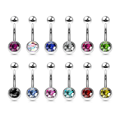 Belly Button Piercing Zirconia Ball