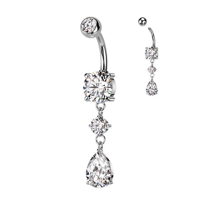 Belly Button Piercing Drops dangle Zirconia