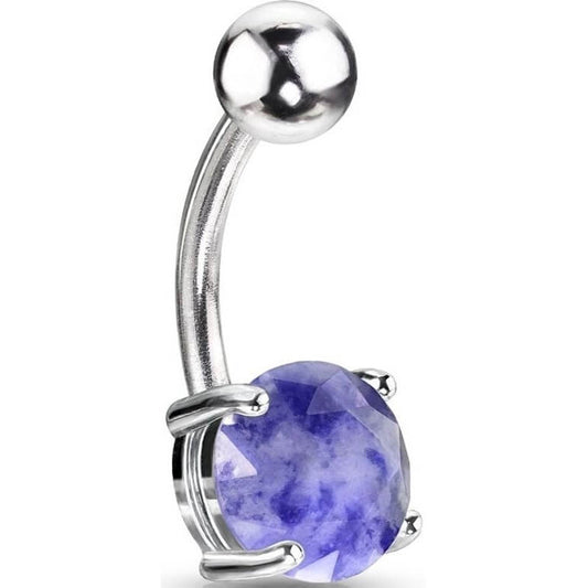 Bauchnabelpiercing Lapislazuli Halbedelstein