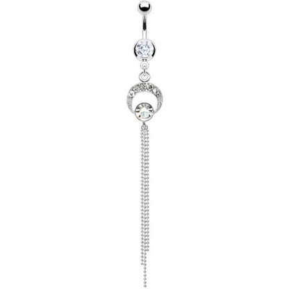 Belly Button Piercing Chains dangle Zirconia