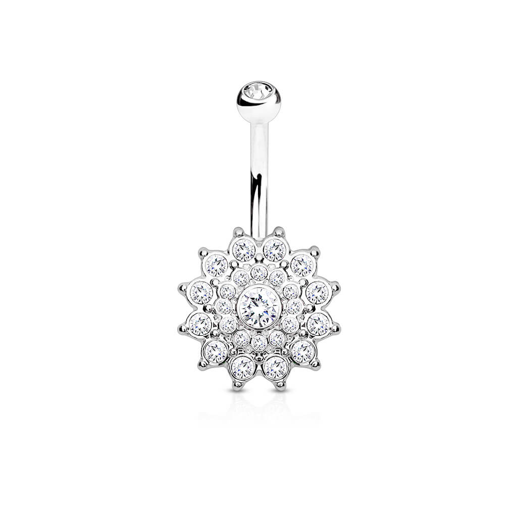 Bauchnabelpiercing Dahlia Zirkonia