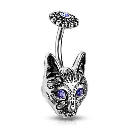 Belly Button Piercing Cat Zirconia