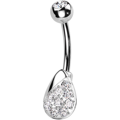 Belly Button Piercing teardrop zirconia