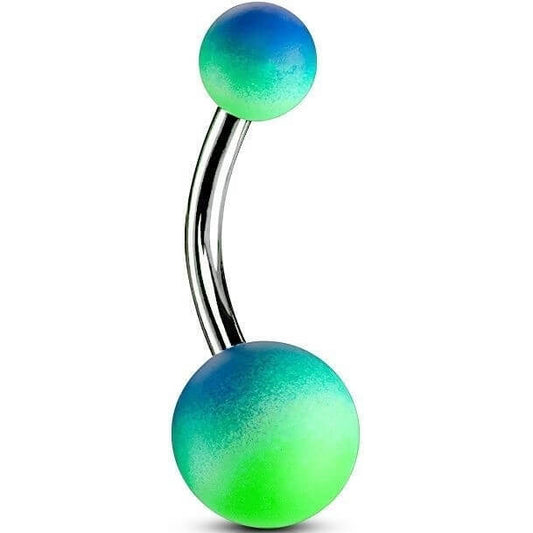 Belly Button Piercing Ball Rubber coating