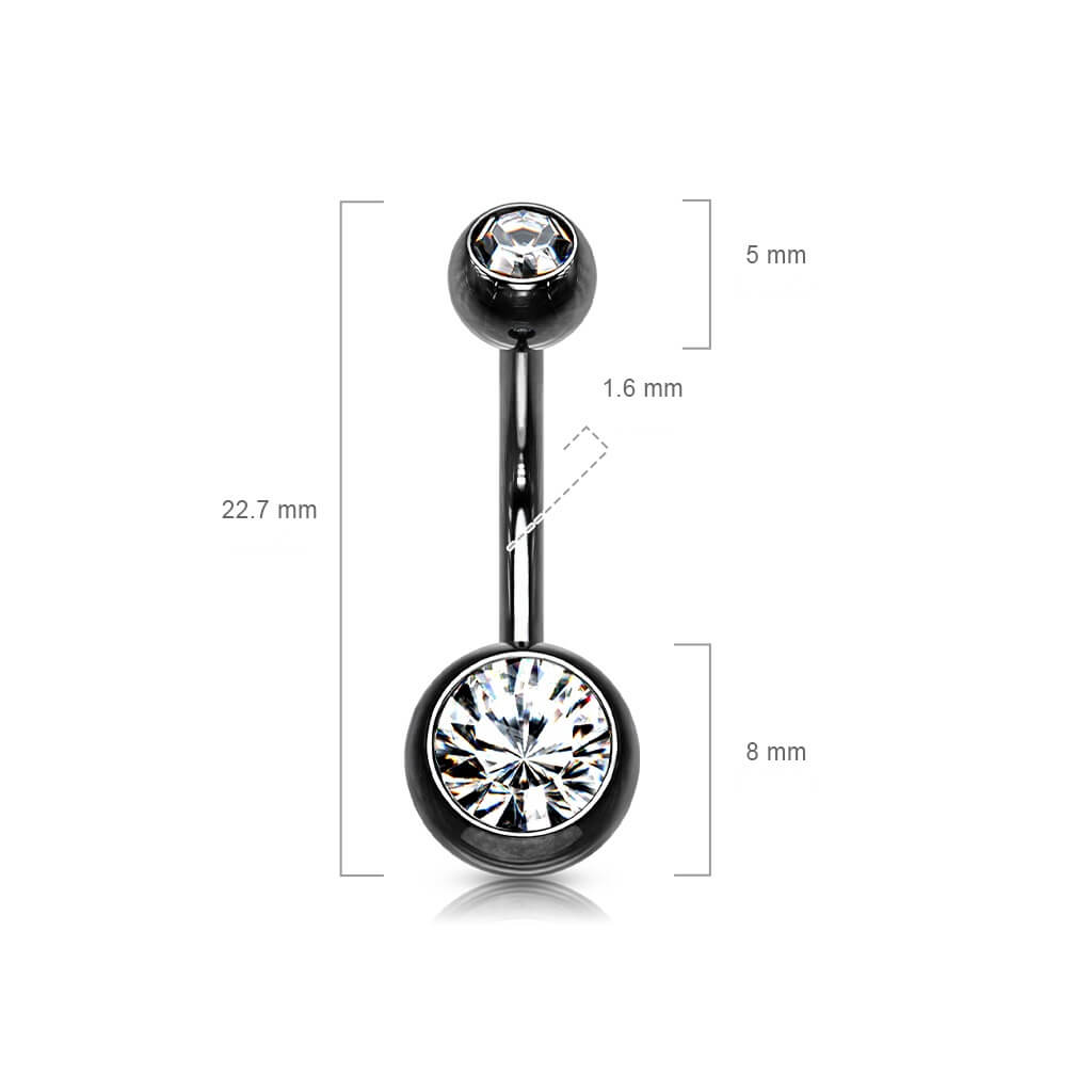 Belly Button Piercing Ball Zirconia