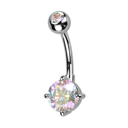 Piercing Ombelico Zircone tondo