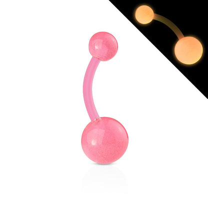 Piercing Ombelico Sfera luminescente al buio