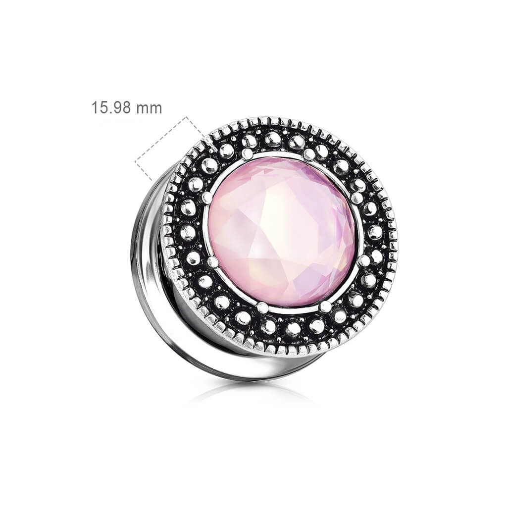 Plug Pink Synthetik Stone Internally Threaded