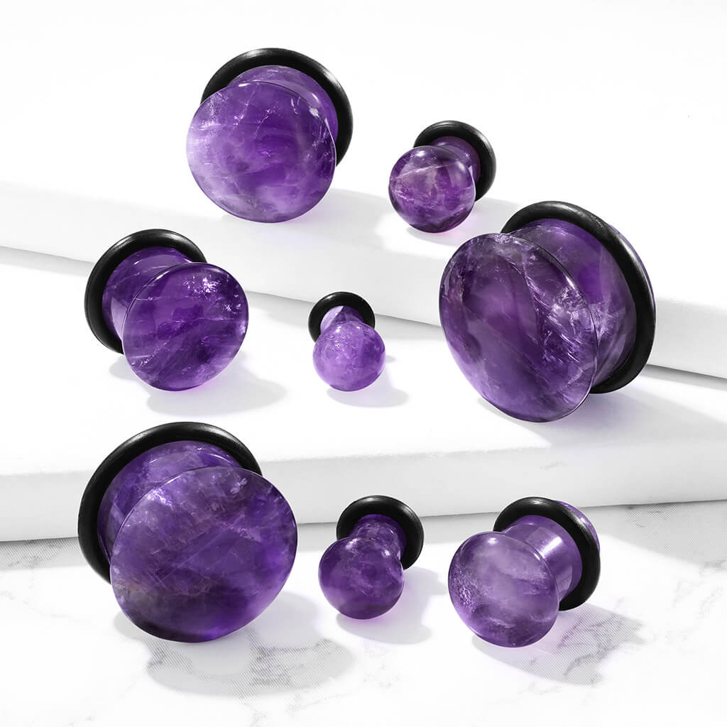 Plug Amethyst Silicone O-Ring