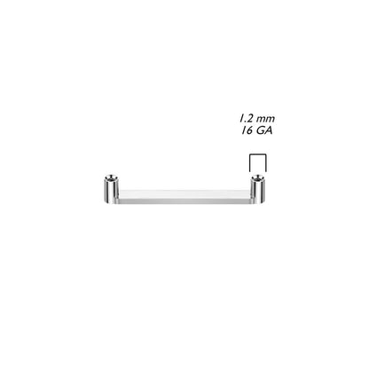 Titanio Barra de Superficie Plana 2mm Rosca interna