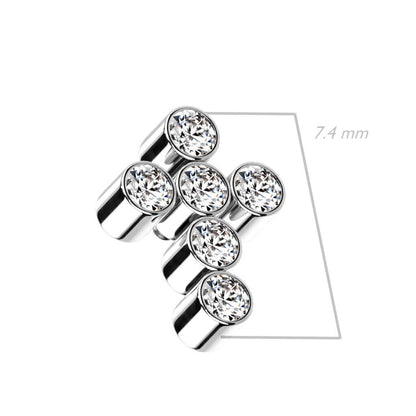 Titanium top cross zirconias Internally Threaded