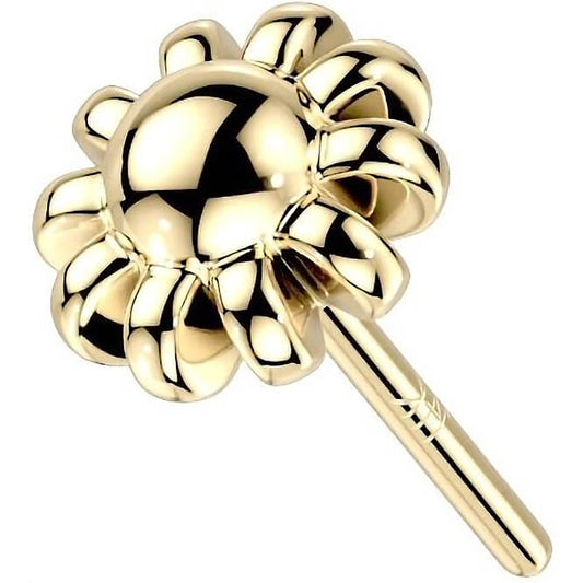 Oro 14 kt Superiore a Fiore Push-In