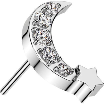 moon star zirconia Push-In