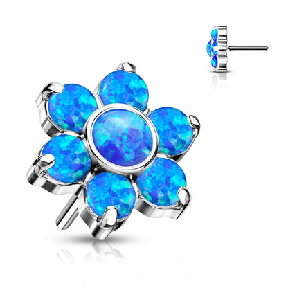 Titan Top Blume Opal Silber Push-In