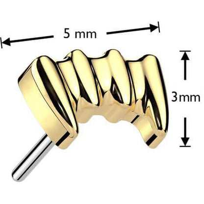 Titanium top vampire fangs Push-In