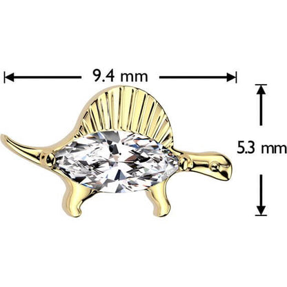 Titanium dinosaur zirconia Push-In