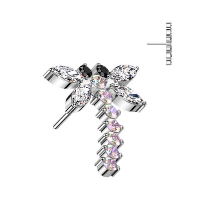 Titanium Top Dragonfly Zirconia Push-In