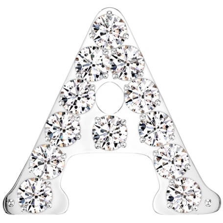 Titanium top alphabet initial zirconia Push-In