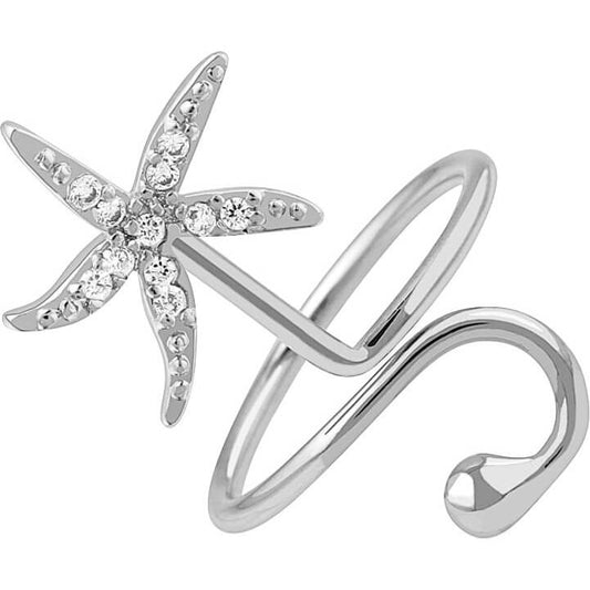 Starfish Adjustable Zirconia Silver