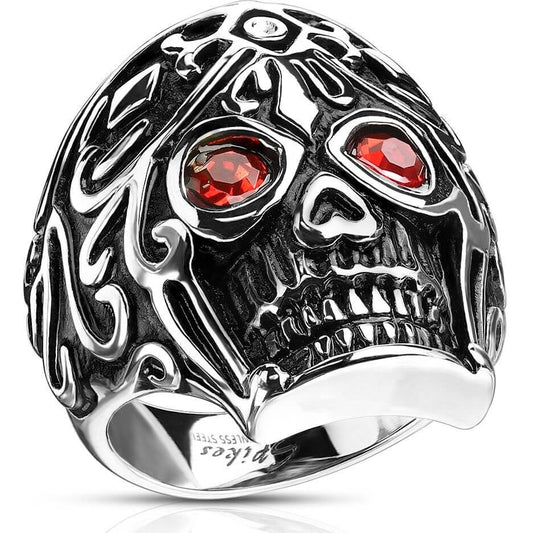 Totenkopf Zirkonia Silber