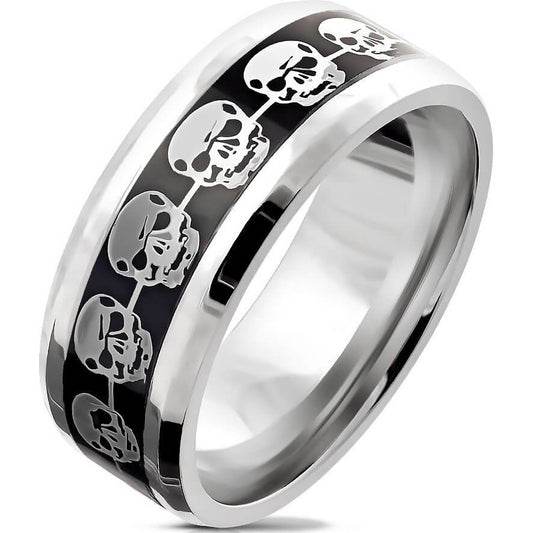 Skull Black Silver