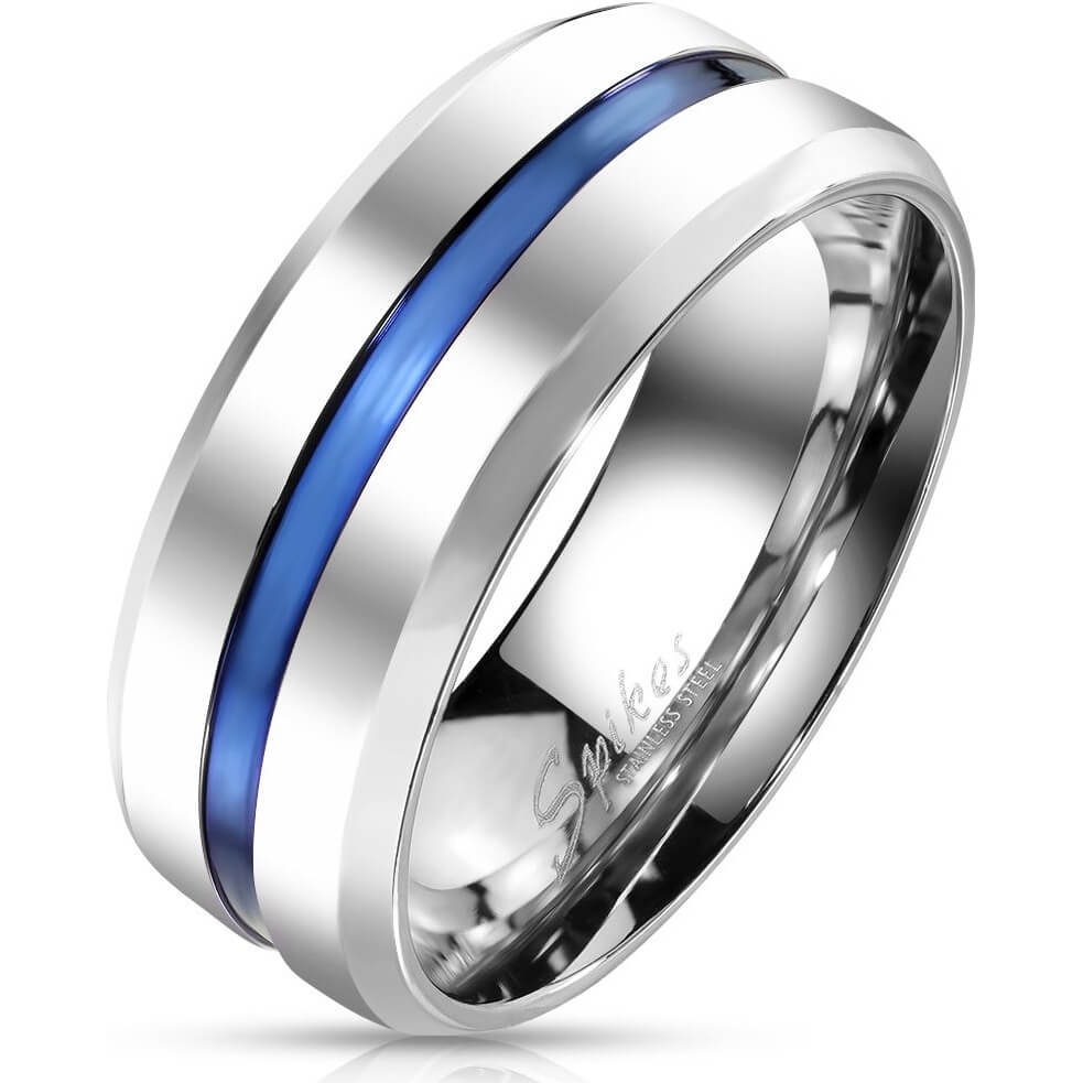 Line Blue Silver