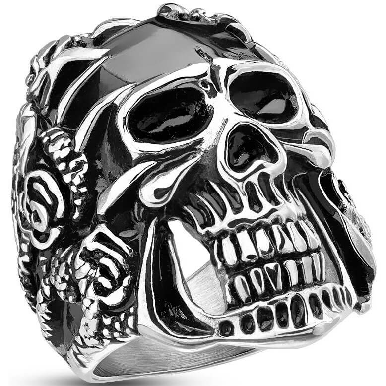 Skull Black Silver