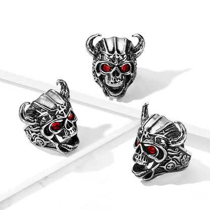 Calavera con circonita y plata