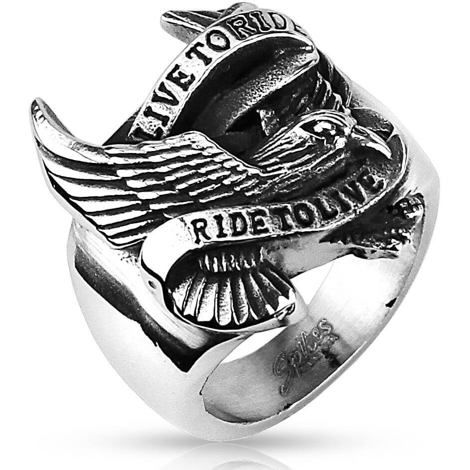 Aquila motociclista Argento 