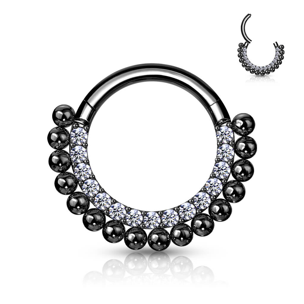 Ring Balls Zirconia Clicker