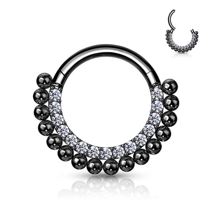 Ring Balls Zirconia Clicker