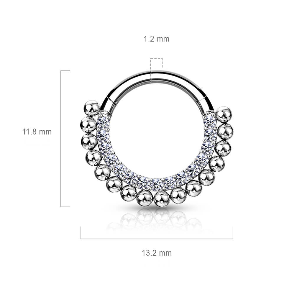 Ring Balls Zirconia Clicker