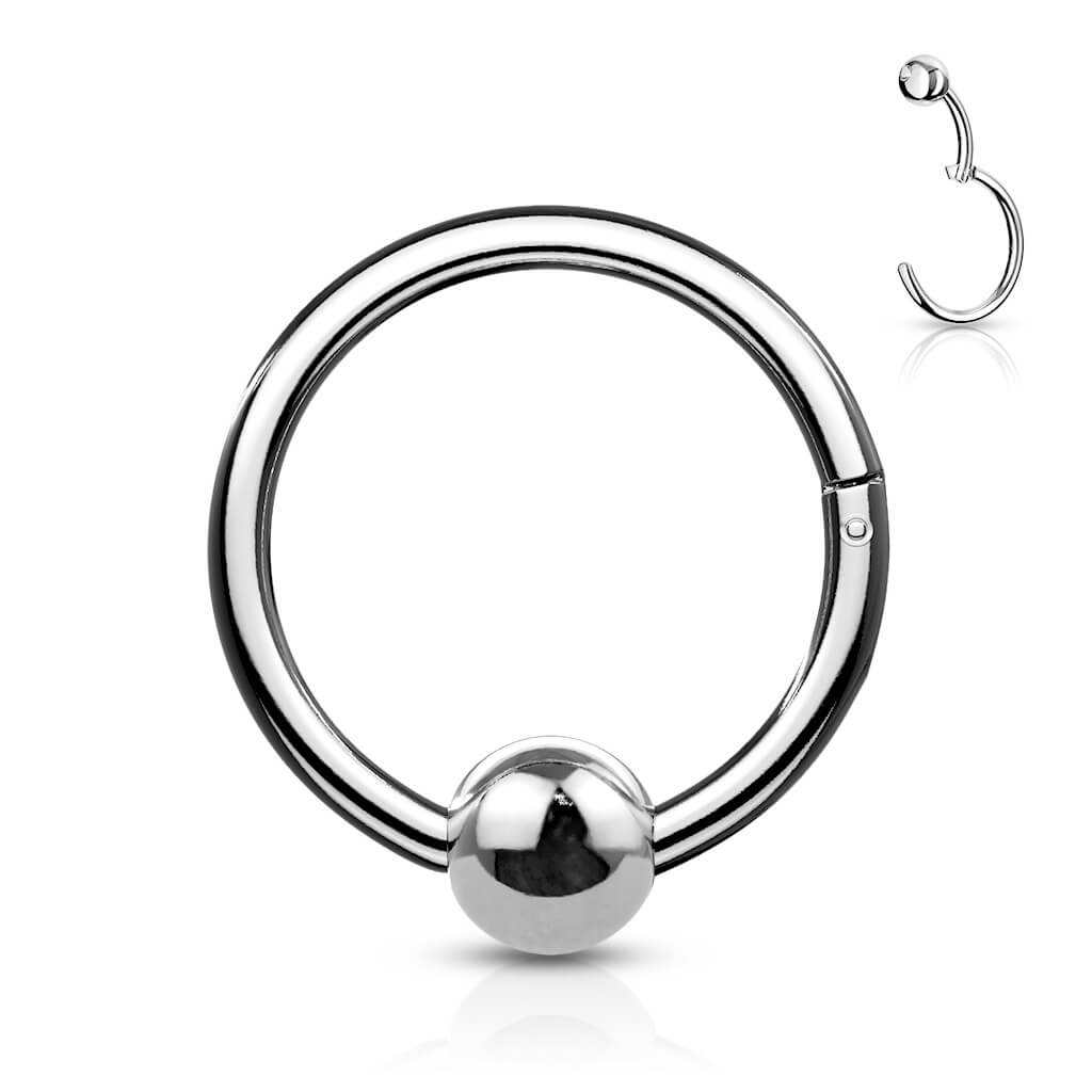 Anello Piercing Sfera Clicker