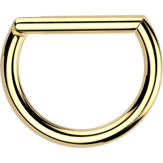 Titanio Anillo Oro plata negro Segment