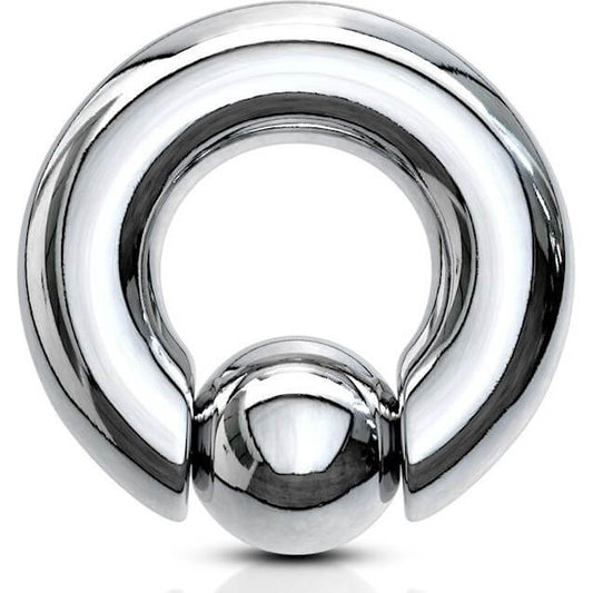 Ring Ball Silver Captive Bead