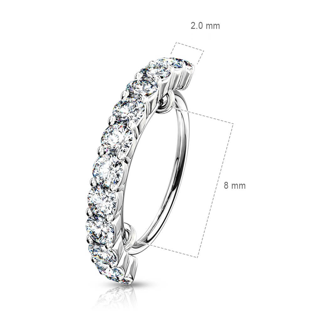 Anillo Circonita Flexible