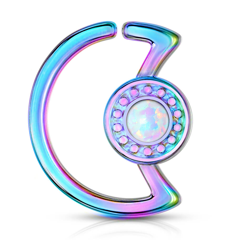 Ring Moon Opal Bendable